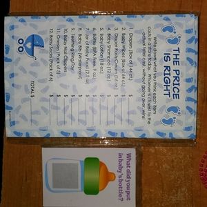 Boy Baby Shower Game Cards